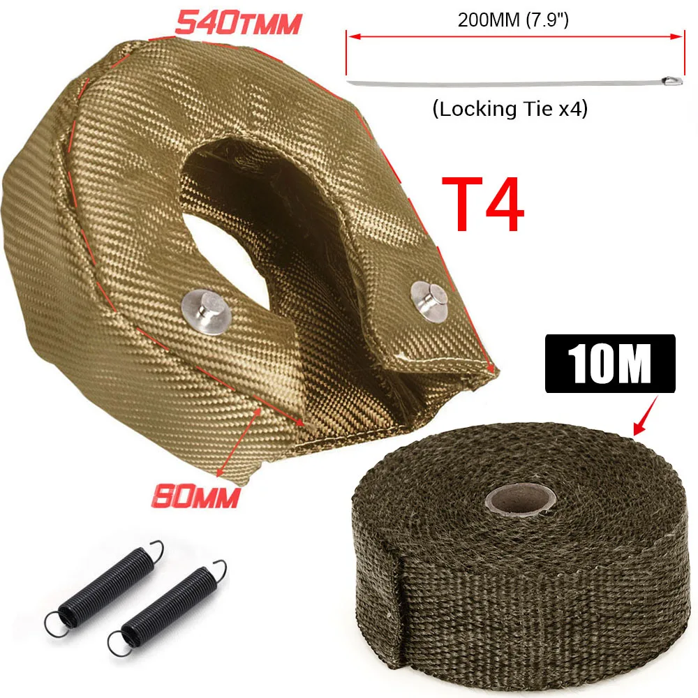 T25 T3 T4 T6 Auto Titanium Tur - Exhaust Wrap Titanium recensie en prijs