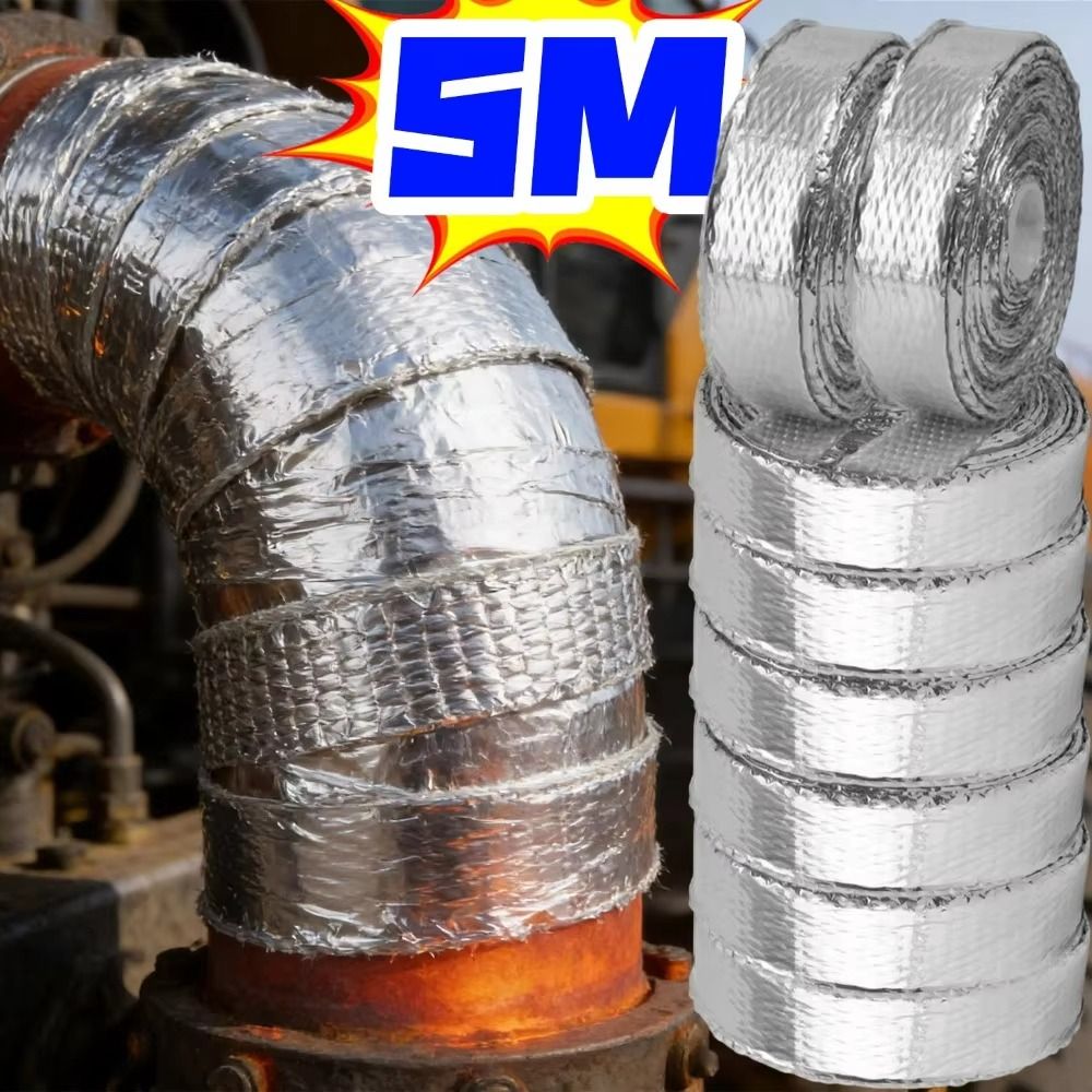 5M uitlaatpijp warmtebestendig - Exhaust Wrap Titanium recensie en prijs