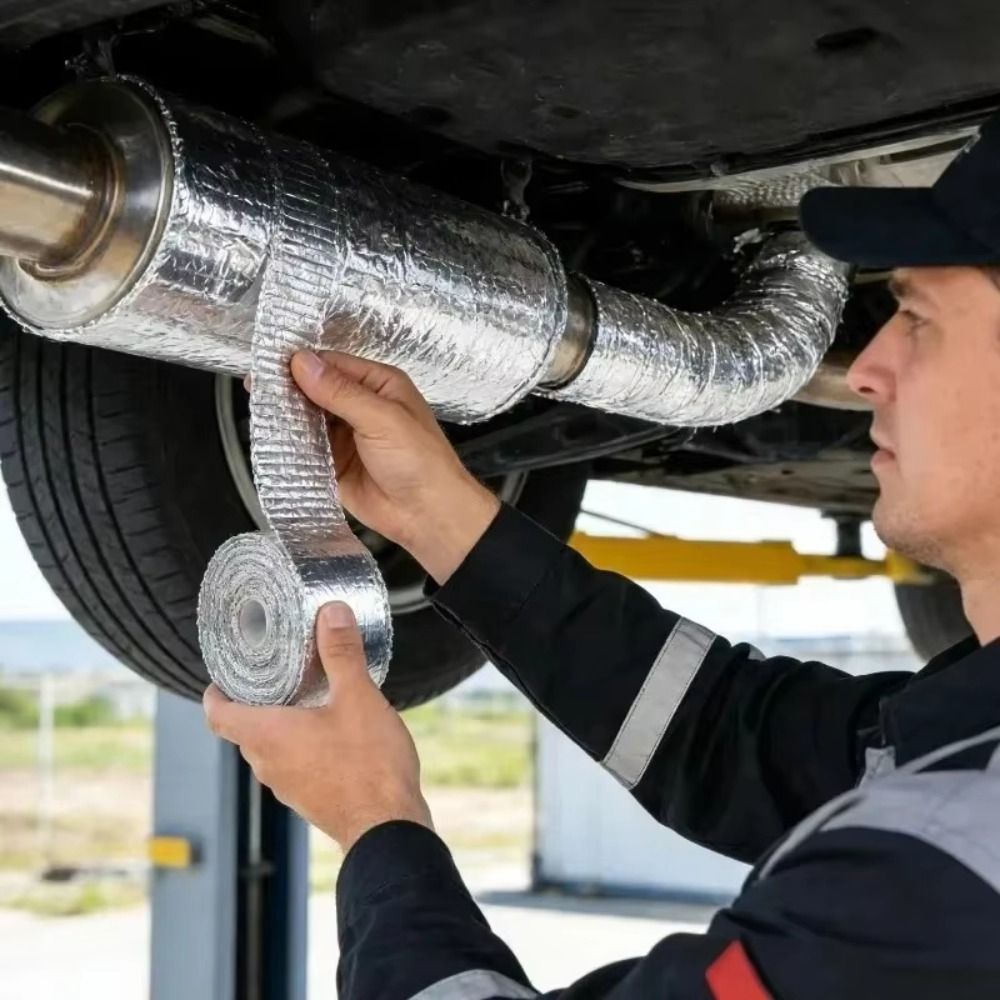 5M uitlaatpijp warmtebestendig - Exhaust Wrap Titanium recensie en prijs