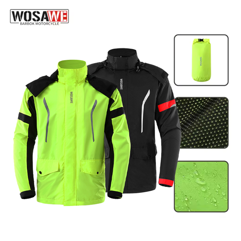 WOSAWE motorregenjas, waterdic - Motorcycle Gear Hoodie recensie en prijs