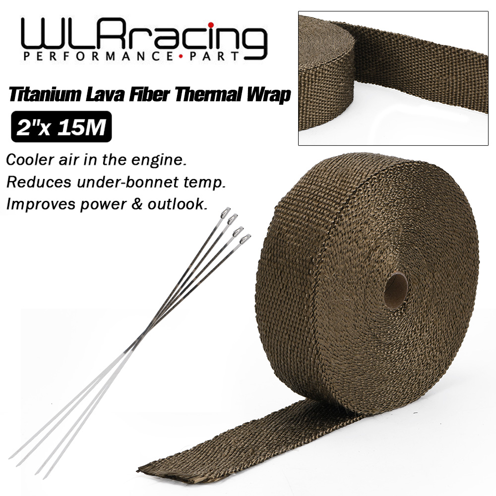 WLR RACING - 15M Premium uitla - Exhaust Wrap Titanium recensie en prijs